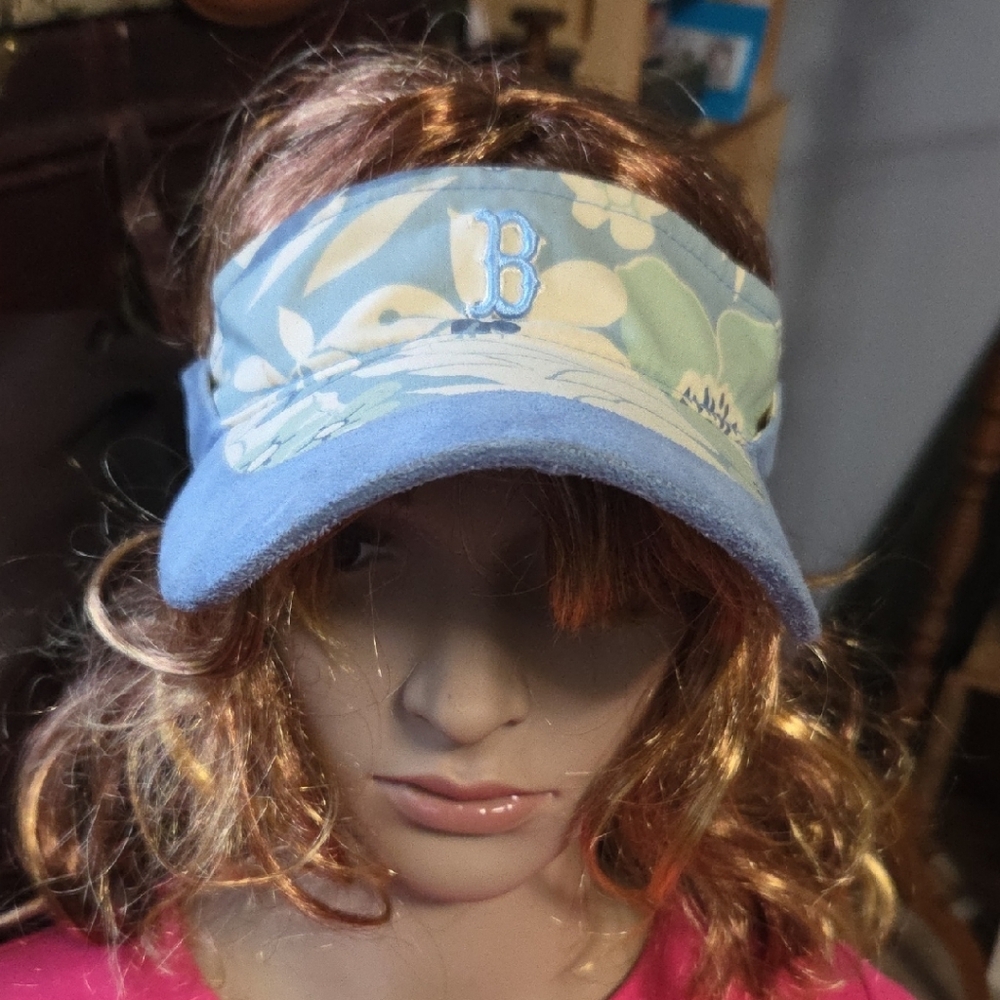 Kids Blue Floral Visor